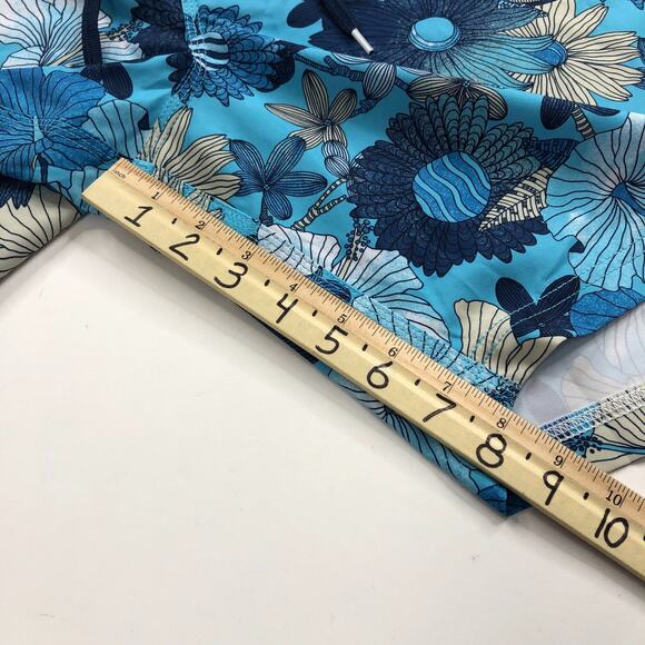 Vissla 32 (Fit 32W) Surf Swim Board Stretch 8" Shorts All Over Print Blue MINT - Picture 4 of 8